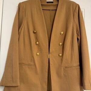 Lane Bryant Camel Blazer